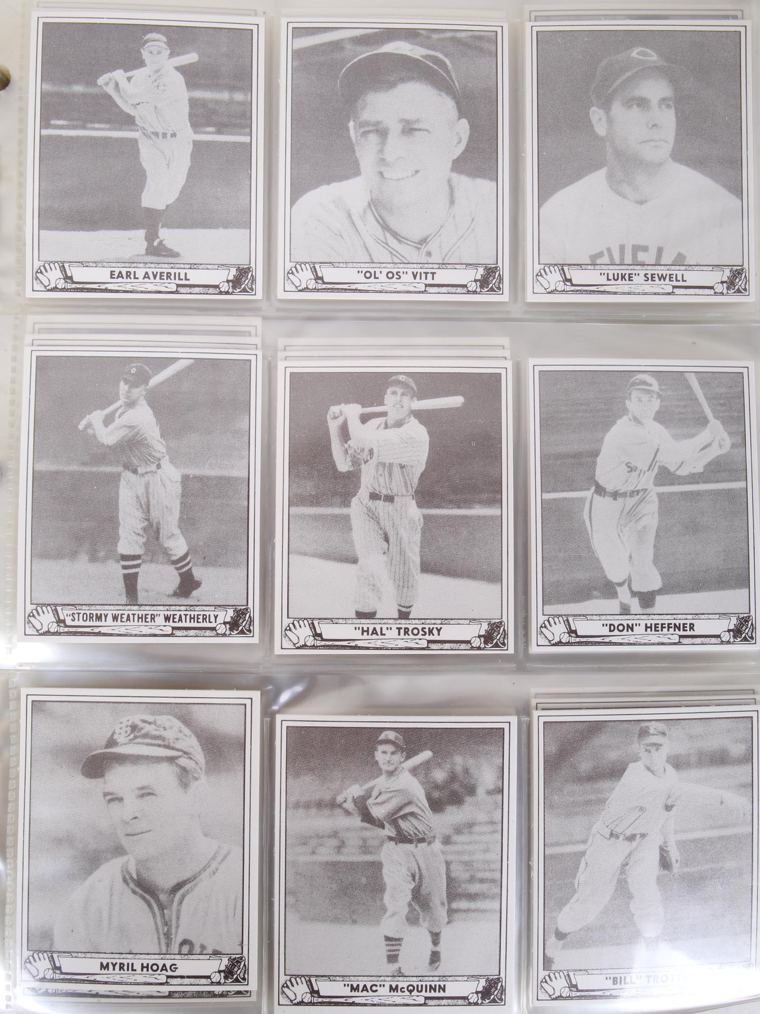 BASEBALL TRADING CARDS 1940S REPRINTS TWO ALBUMS PIC-7